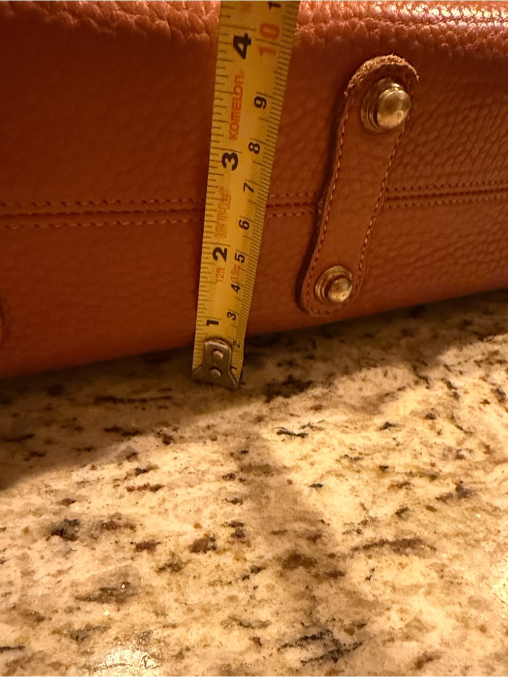 Dooney & Bourke 80’s Vintage Essex Shoulder Bag Saddle Tan All Weather Leather - Picture 14 of 16